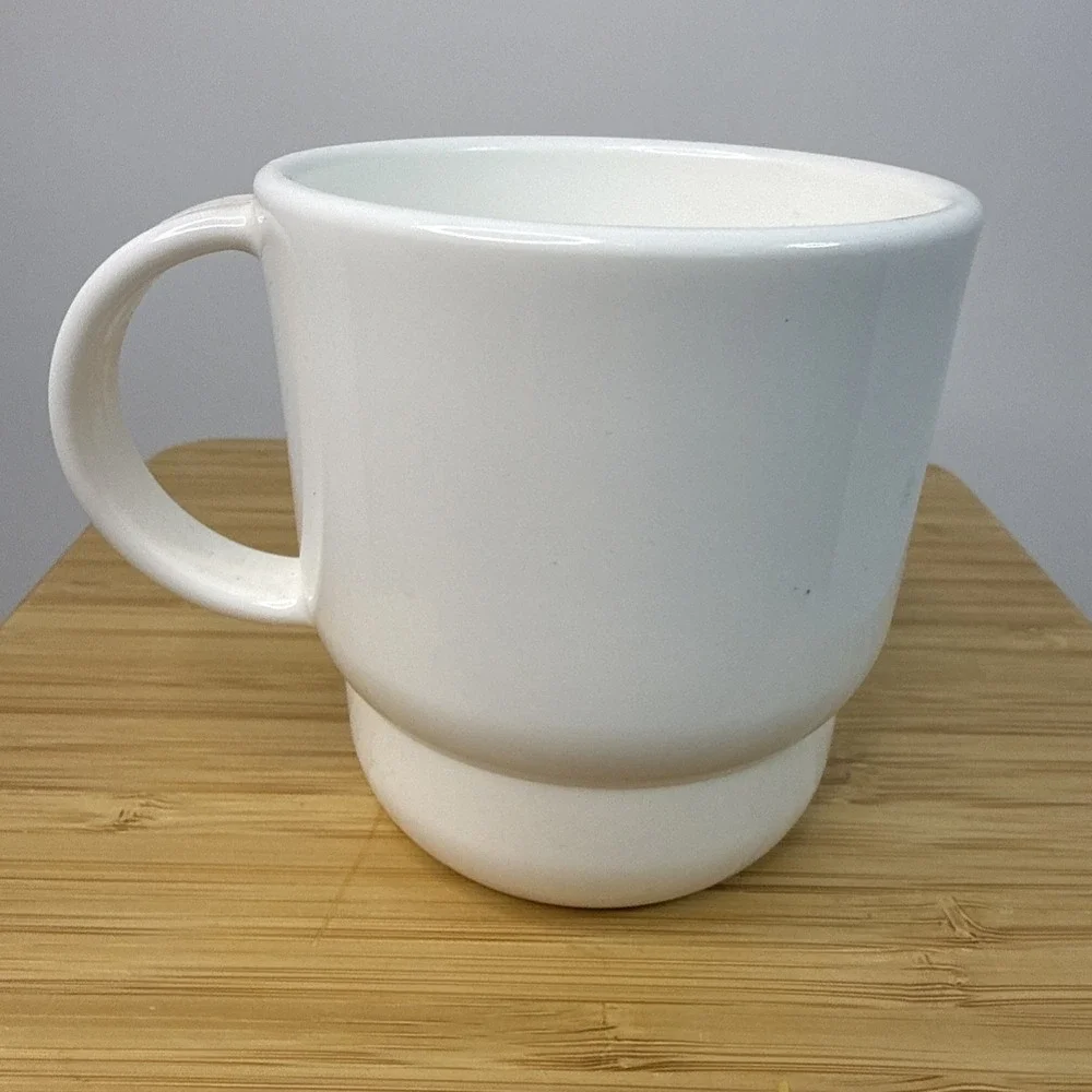Tupperware Coffee Mug Cup BEST DAD White‎ W/ Handle 2224 VTG 90s Retro